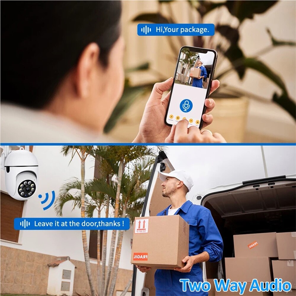 מצלמת אבטחה 1080HD WIFI נשלטת דרך הפלאפון
