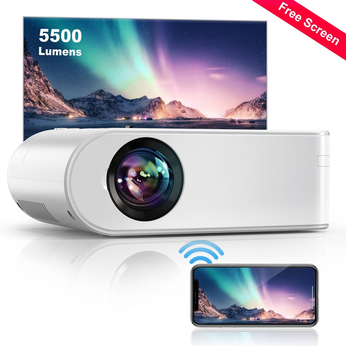 מקרן מתחבר לפלאפון HD 1080p