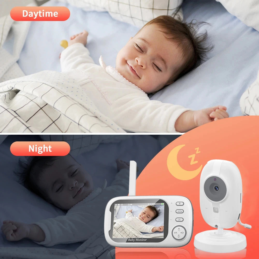 מוניטור חכם לתינוק עם מסך HD בגודל 3.5 אינץ’