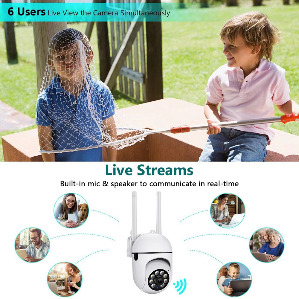 מצלמת אבטחה 1080HD WIFI נשלטת דרך הפלאפון