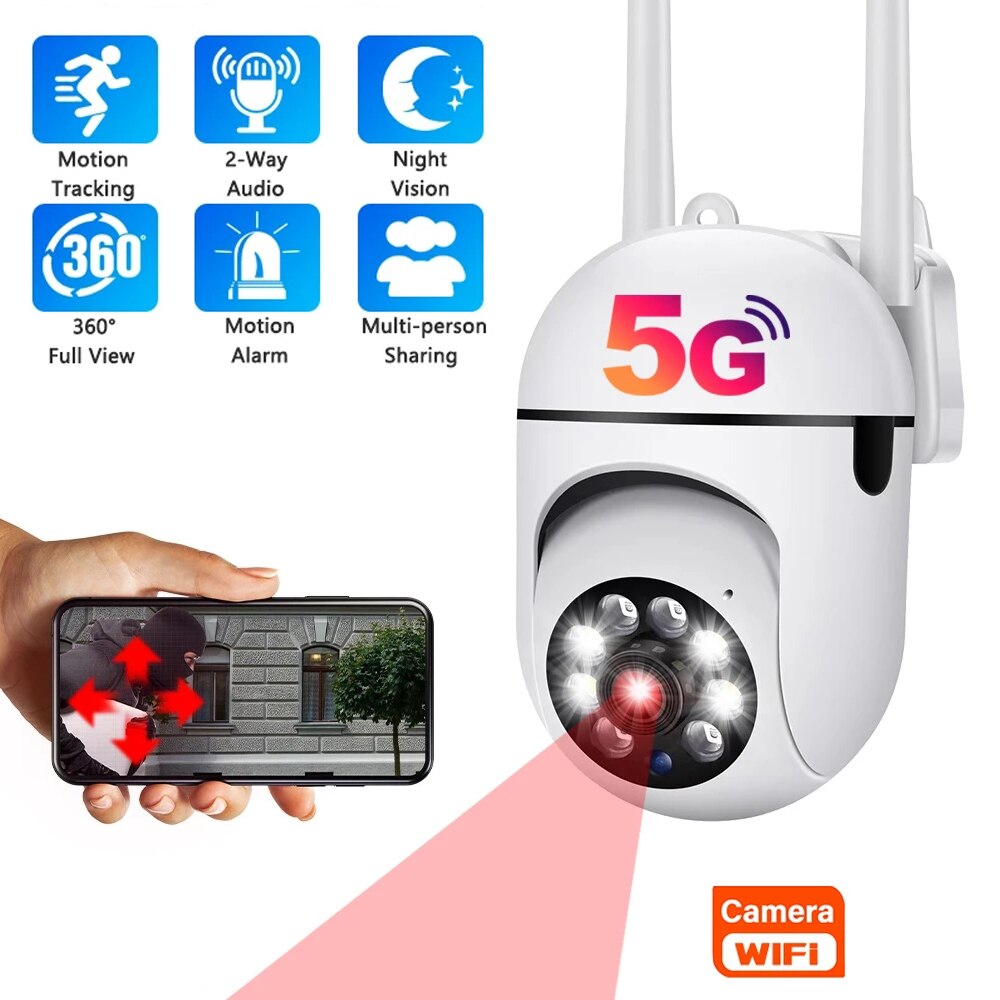 מצלמת אבטחה 1080HD WIFI נשלטת דרך הפלאפון