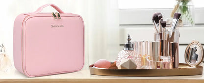 תיק איפור משולב מראה ותאורת לד