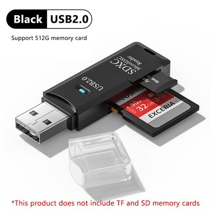 יו.אס.בי קורא כרטיסים 2 IN 1 USB 3.0 Micro SD TF Card