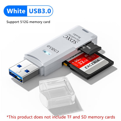 יו.אס.בי קורא כרטיסים 2 IN 1 USB 3.0 Micro SD TF Card